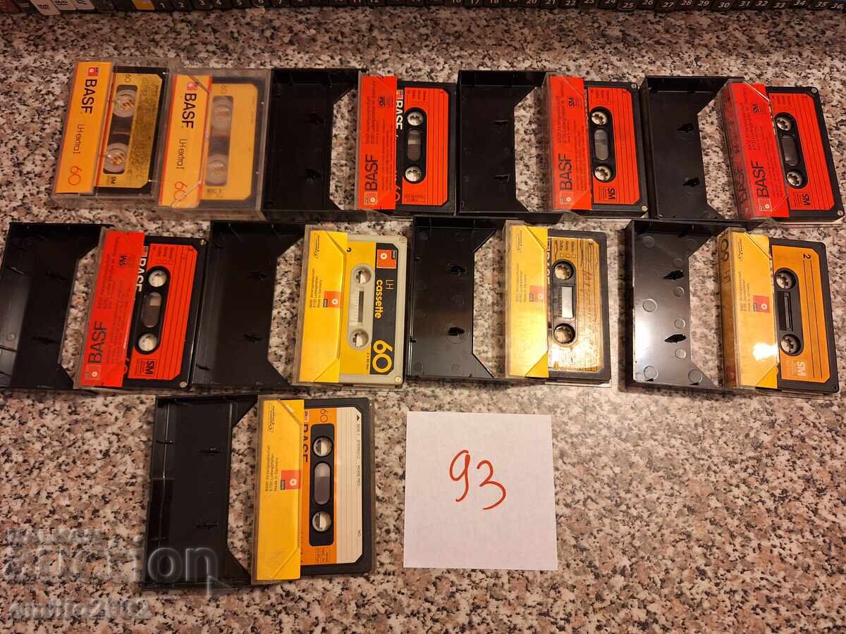 Κασέτες ήχου 10τμχ 93 με τιμή 9.00 BGN | € 4.60