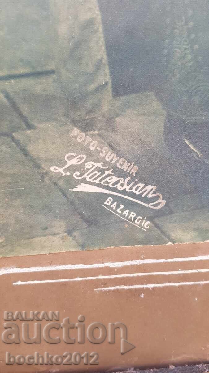 Licitație Imensă, rară fotografie de renaștere, fotografie, costum popular 62 cm!