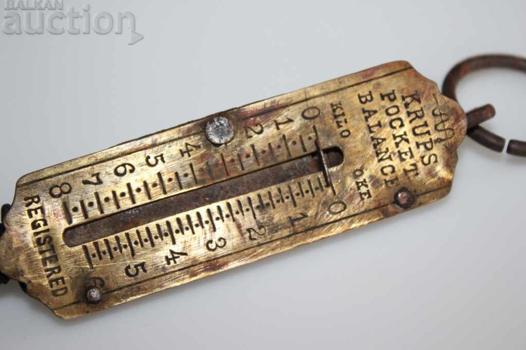 Early 20th Century Antique German Pocket Balance Krups Palance Scale