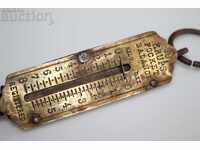 ÎNCEPUTUL SEC. 20 CÂNTAR DE BUZUNAR GERMAN VECHI KRUPS PALANȚĂ CÂNTAR