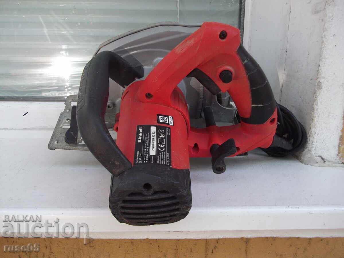 Delivery of Hand-held circular saw "Einhell TC-CS 1200/1, 1230W, Ø160mm" working