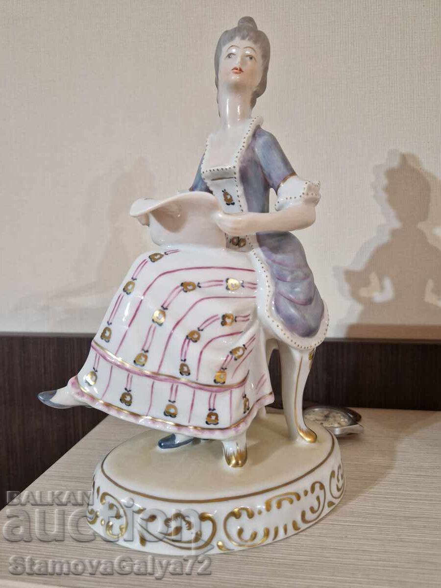 Beautiful antique Hungarian porcelain figurine statue with price 117.00 BGN | € 59.82