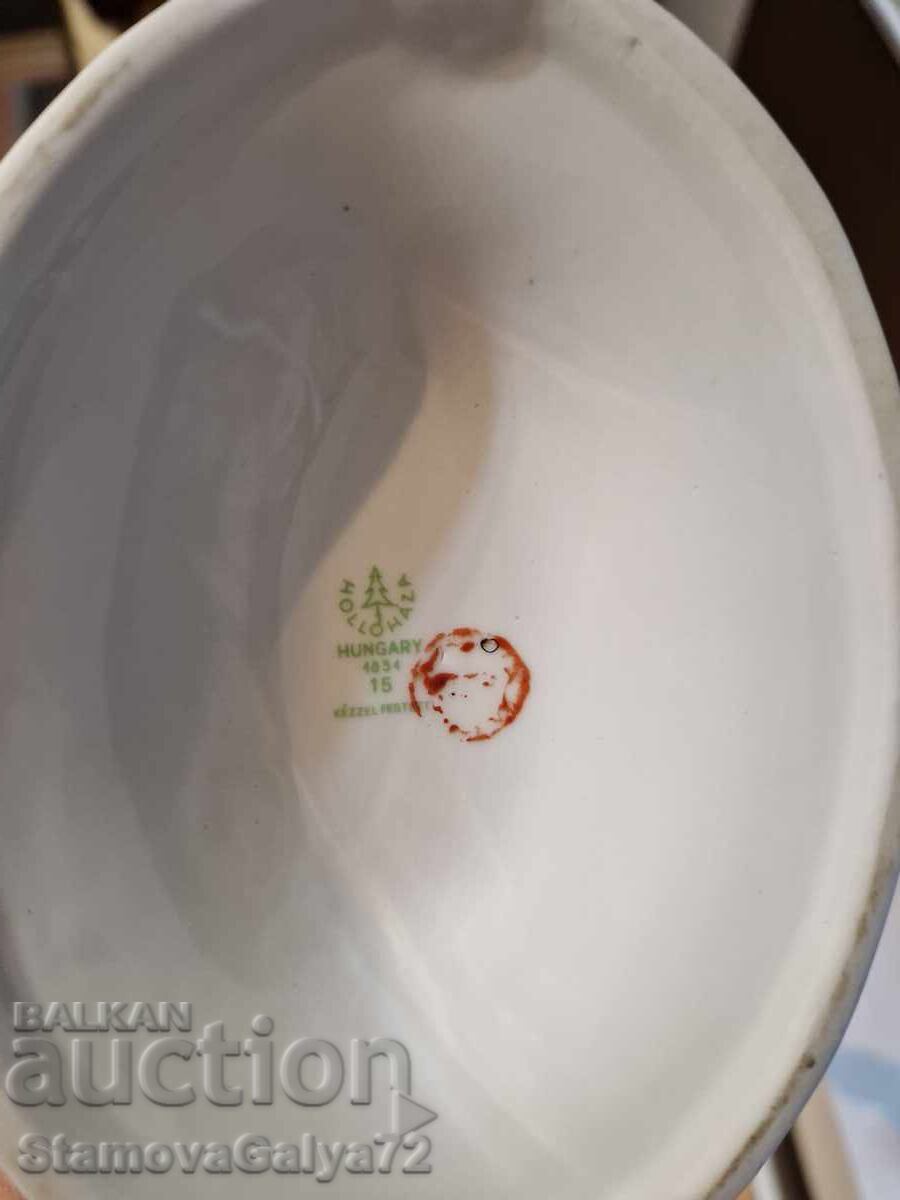 Beautiful antique Hungarian porcelain figurine statue - 7