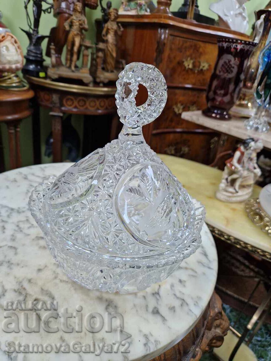 Great English German crystal candy dish with price € 50.62 | 99.00 BGN Great English German crystal candy dish with price € 50.62 | 99.00 BGN