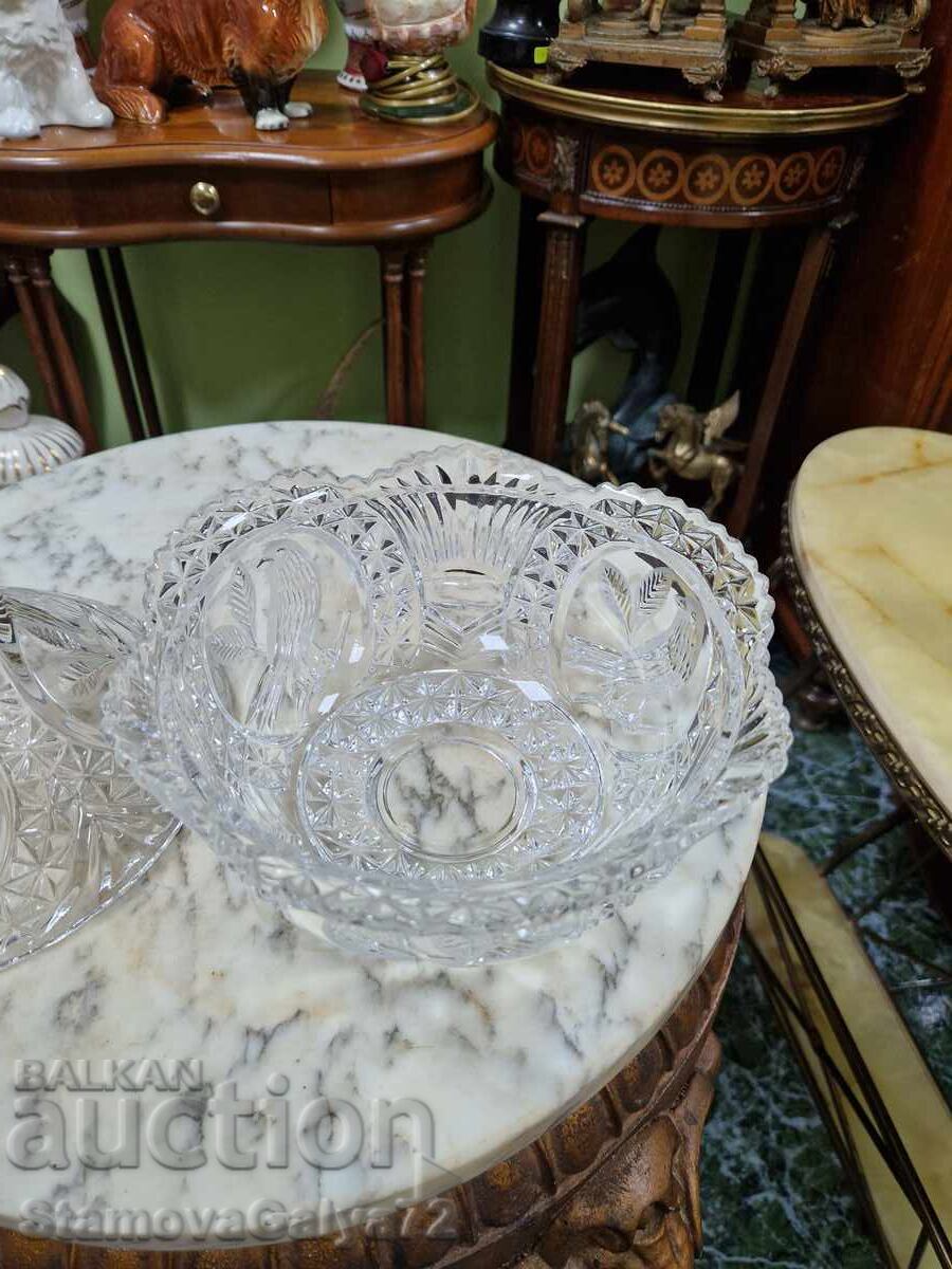 Delivery of Great English German crystal candy dish