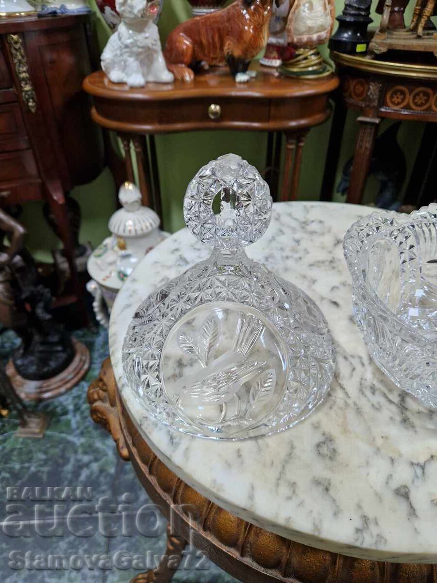 Great English German crystal candy dish - 5 Great English German crystal candy dish - 5