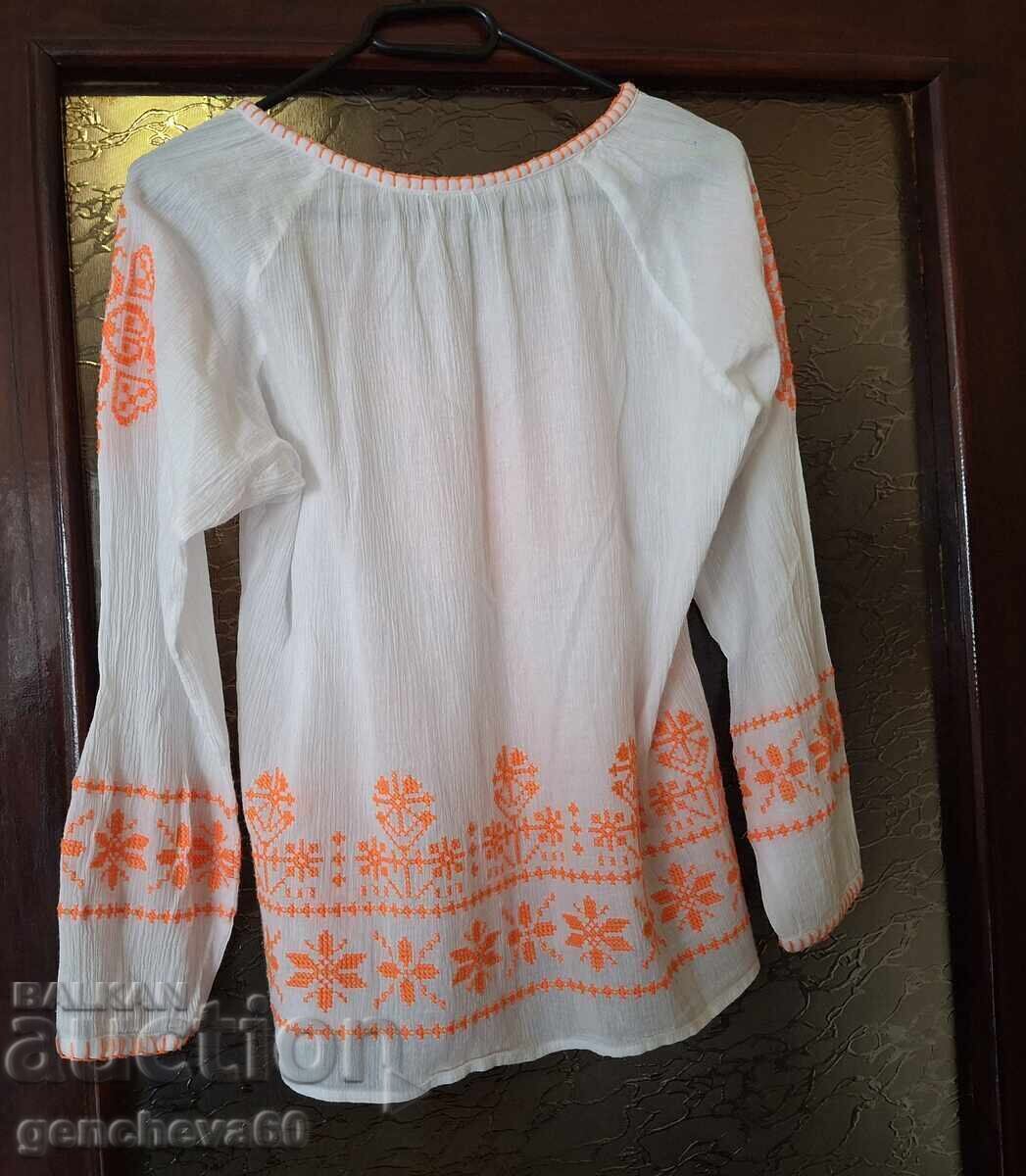 Richly embroidered blouse with long sleeves for a traditional costume with price 40.00 BGN | € 20.45