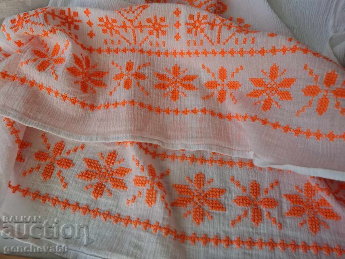 Richly embroidered blouse with long sleeves for a traditional costume - 5