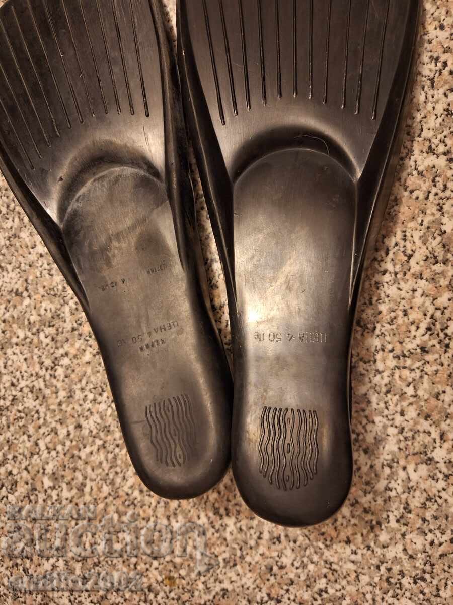 Rubber Children's Flippers Mermaid Retro Soc - 5