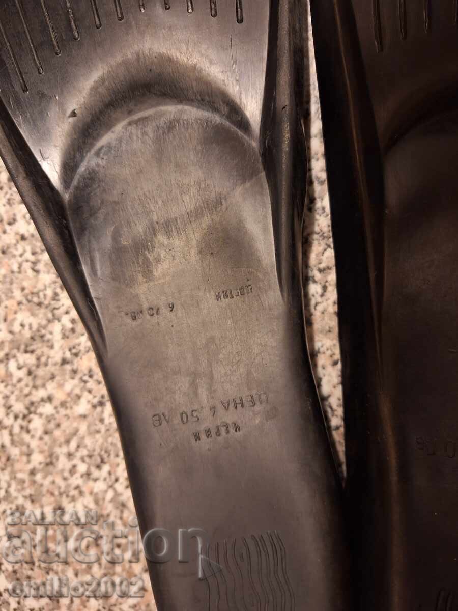 Rubber Children's Flippers Mermaid Retro Soc - 7