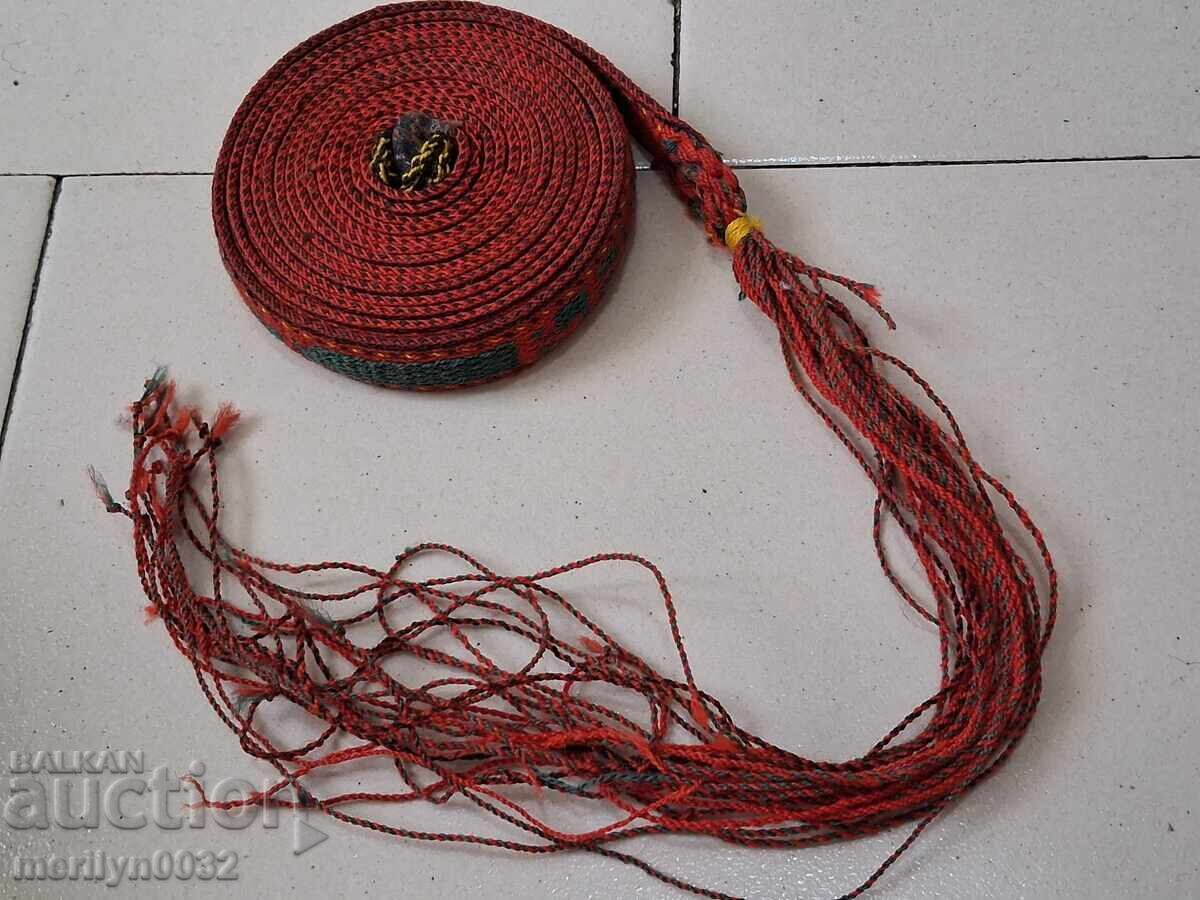 Curea veche țesută manual 3,25 metri centură de talie din costum cu preț € 69.62 | 136.16 BGN