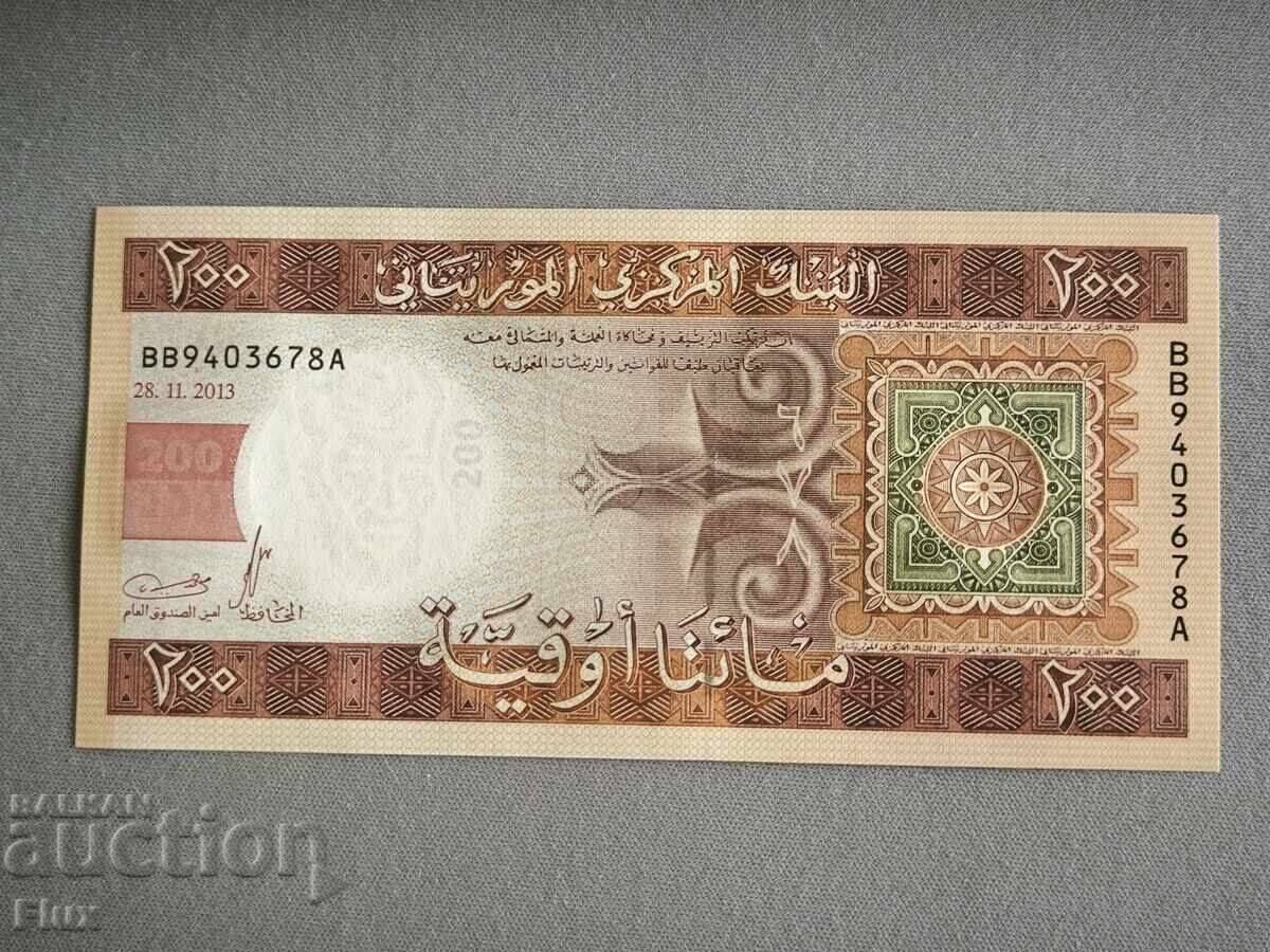 Banknote - Mauritania - 200 Ouguiya UNC | 2013