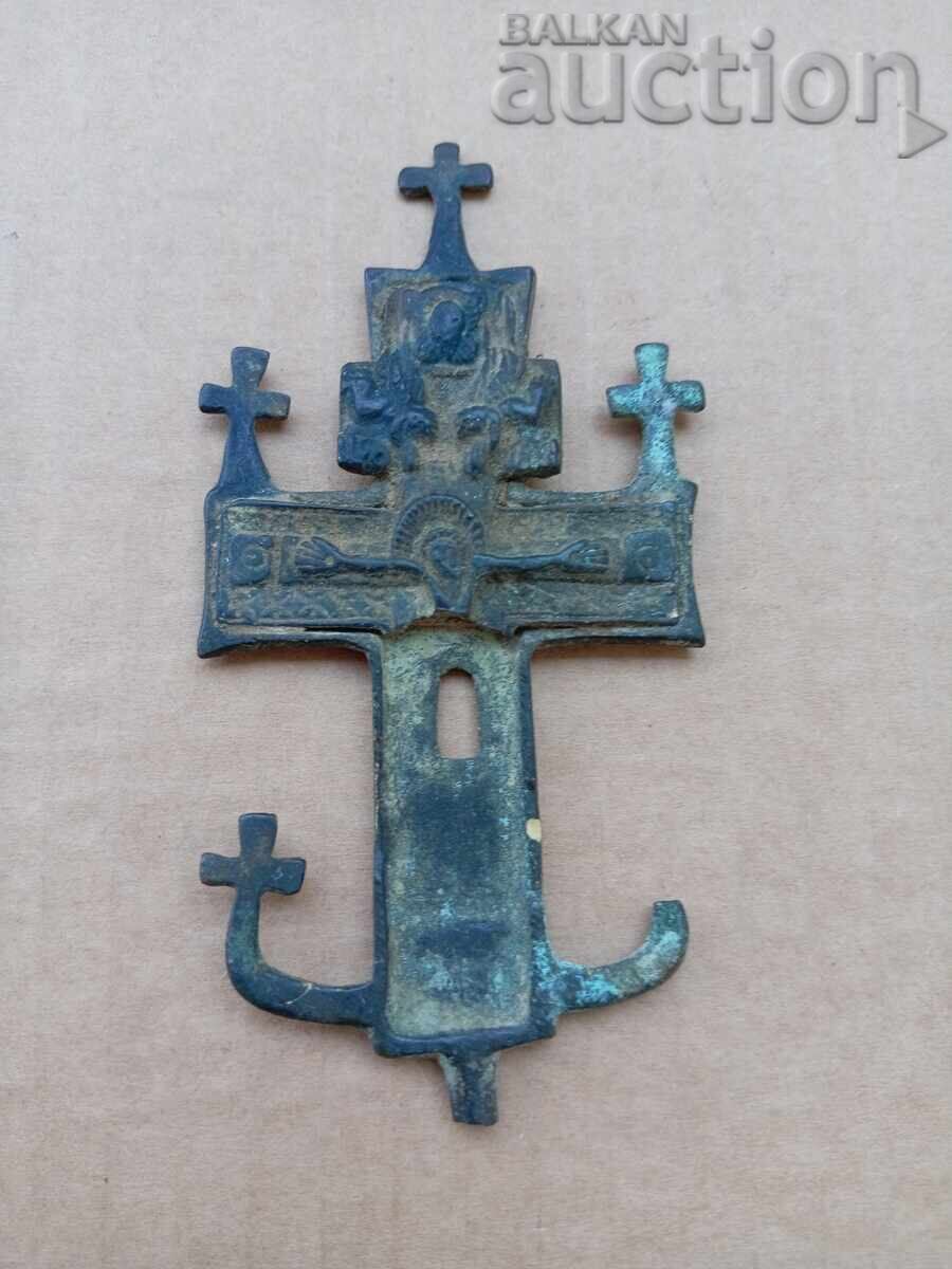 Αναγεννησιακή μπρούτζινη σφραγίδα προσφοράς σταυρού 1872