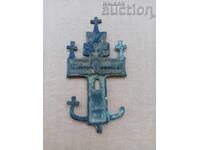 Ștampilă de bronz rituală renascentistă pentru prescură cruce anul 1872