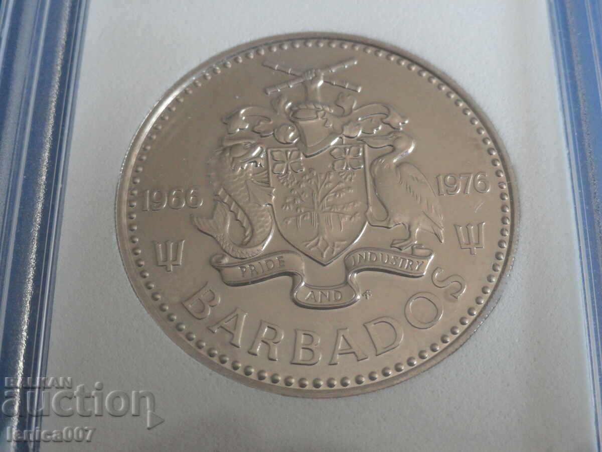 Barbados 1976 - 2 Dollars "10th Anniversary of Independence" UNC (R) - 6