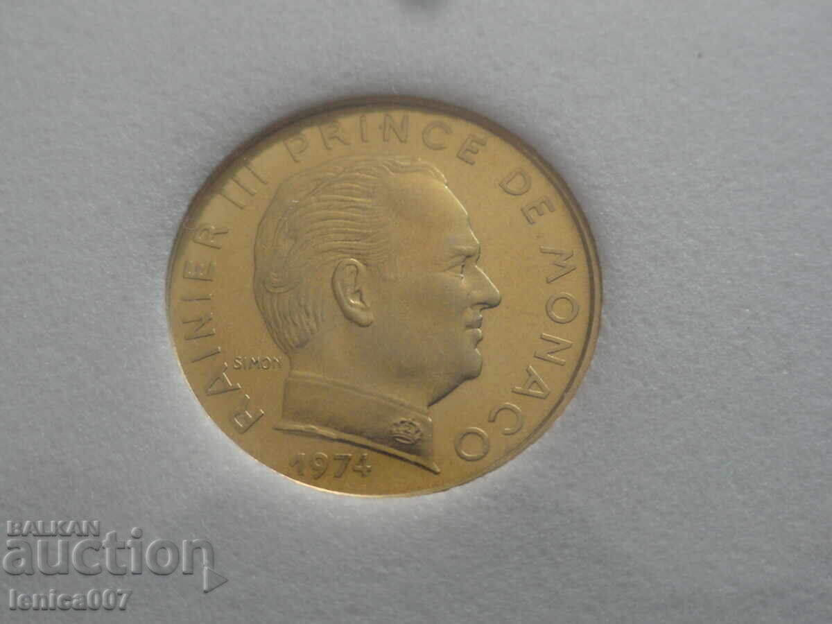 Monaco 1974 - 10 Centimes BU with price € 8.80 | 17.21 BGN