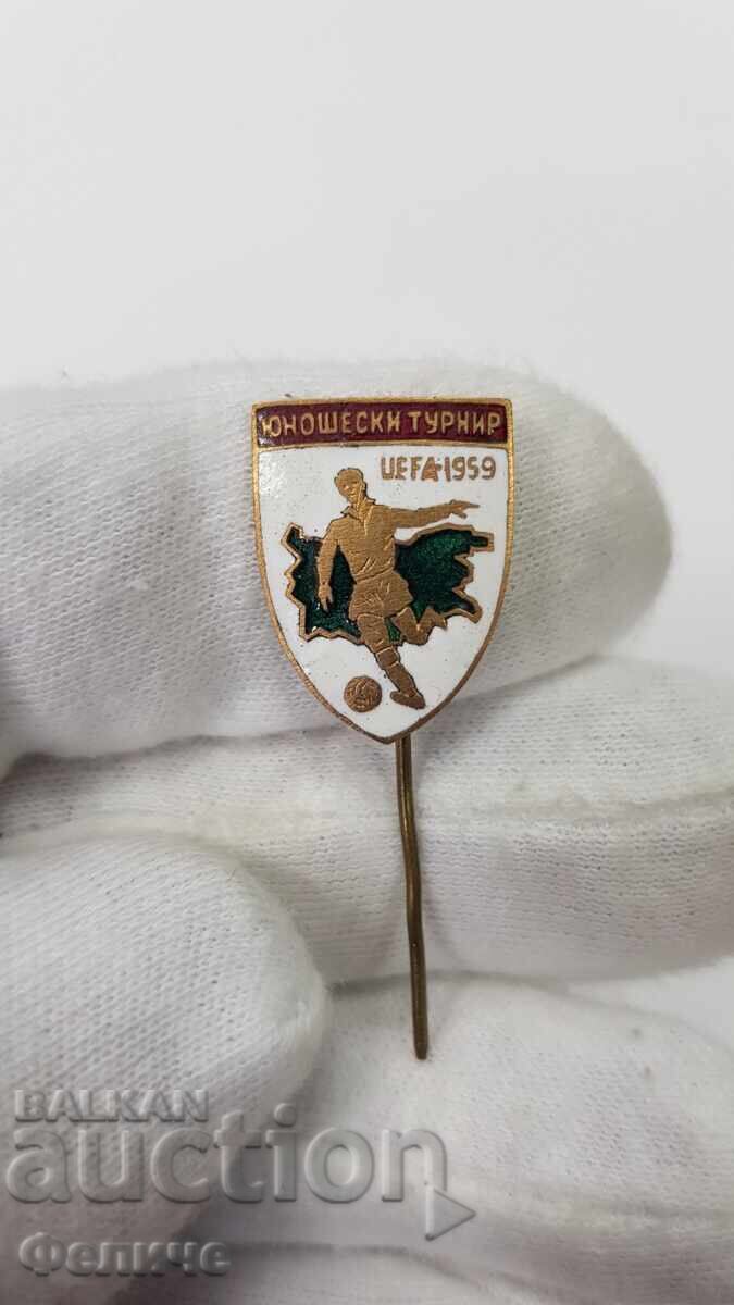 Аукцион Комунистически знак, значка Футбол Турнир UEFA 1959 Аукцион Комунистически знак, значка Футбол Турнир UEFA 1959