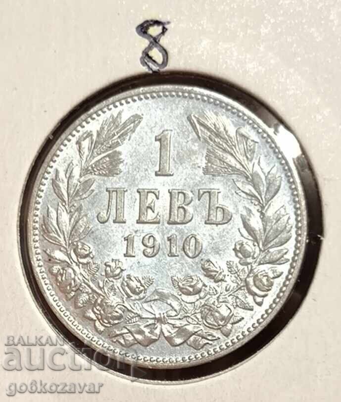 Bulgaria 1 Lev 1910 Silver! Great for a collection! - 7 Bulgaria 1 Lev 1910 Silver! Great for a collection! - 7