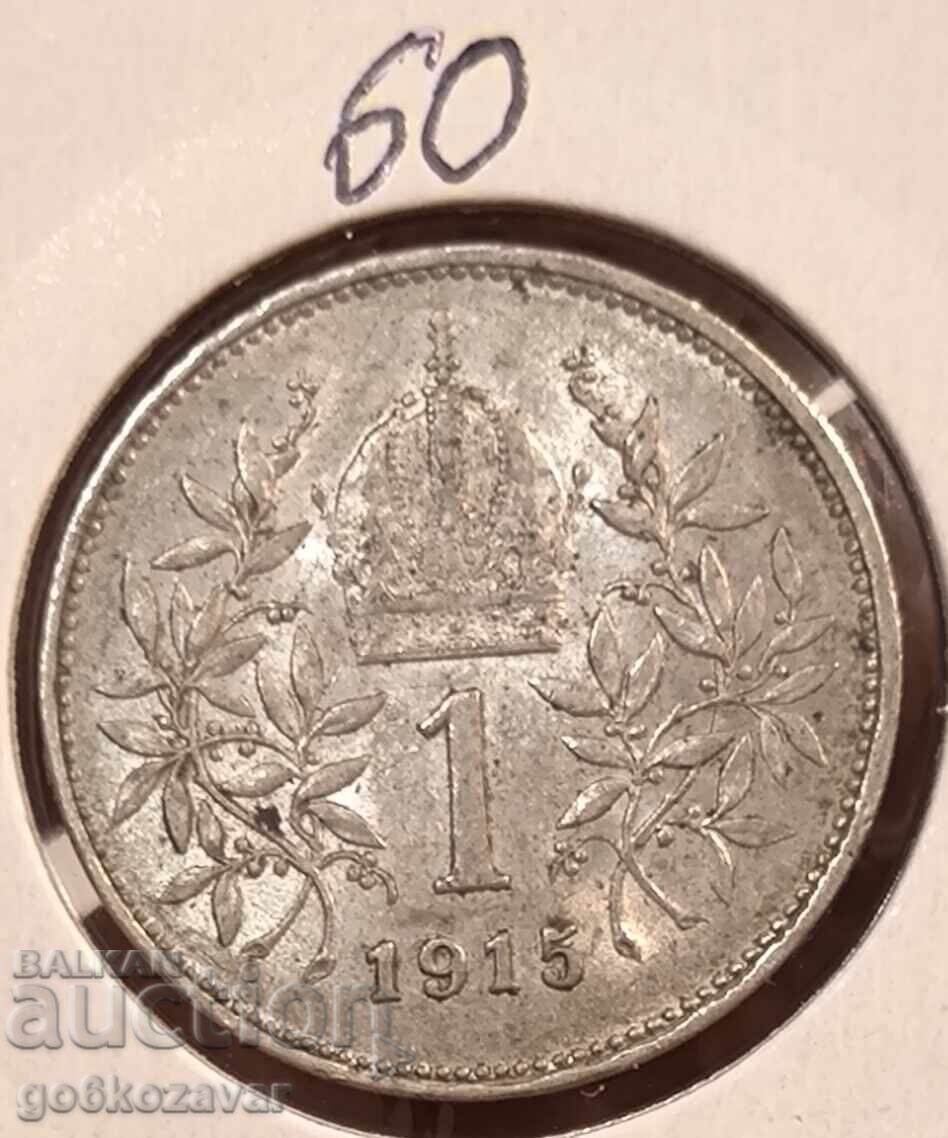Austria 1 Krone 1915 Silver UNC Austria 1 Krone 1915 Silver UNC