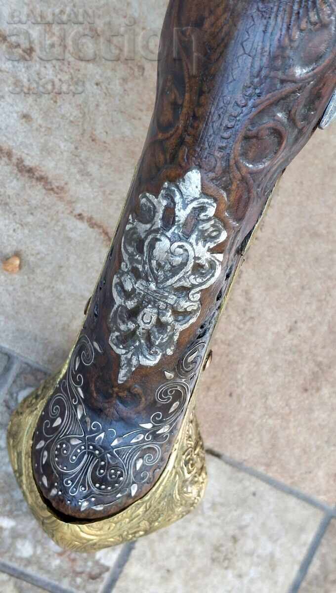 Auction Flintlock pistol, rifle, shishane (a type of rifle), boylia (a type of rifle), flintlock rifle Auction Flintlock pistol, rifle, shishane (a type of rifle), boylia (a type of rifle), flintlock rifle