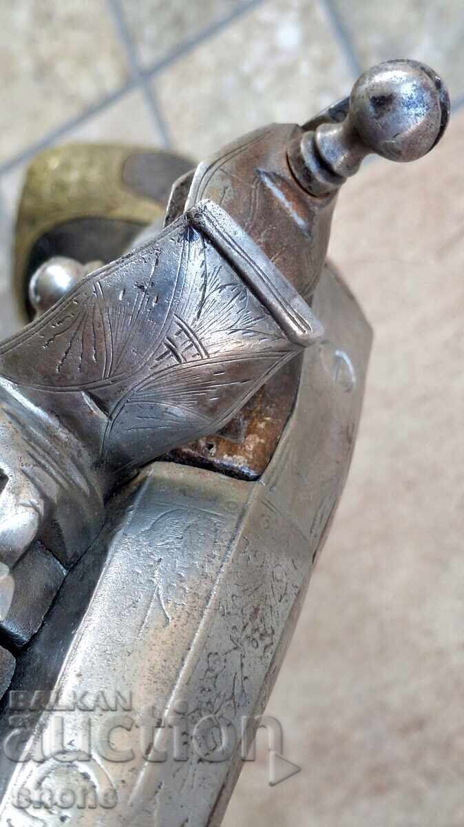 Pistol cu cremene, pușcă, șisane, boilie, cremene - 6