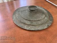 КАПАК ЗА СТАРИННА ТЕНДЖЕРА БАКЪР МЕД -425 ГР.