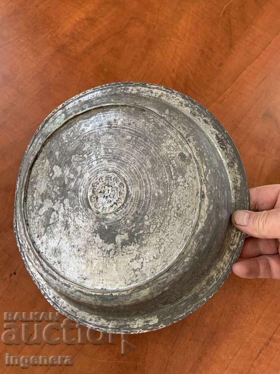 КУПА ПАНИЦА БАКЪР МЕД ОТ ЦАРСКО ВРЕМЕ МАСИВНА-700 ГР. - 5