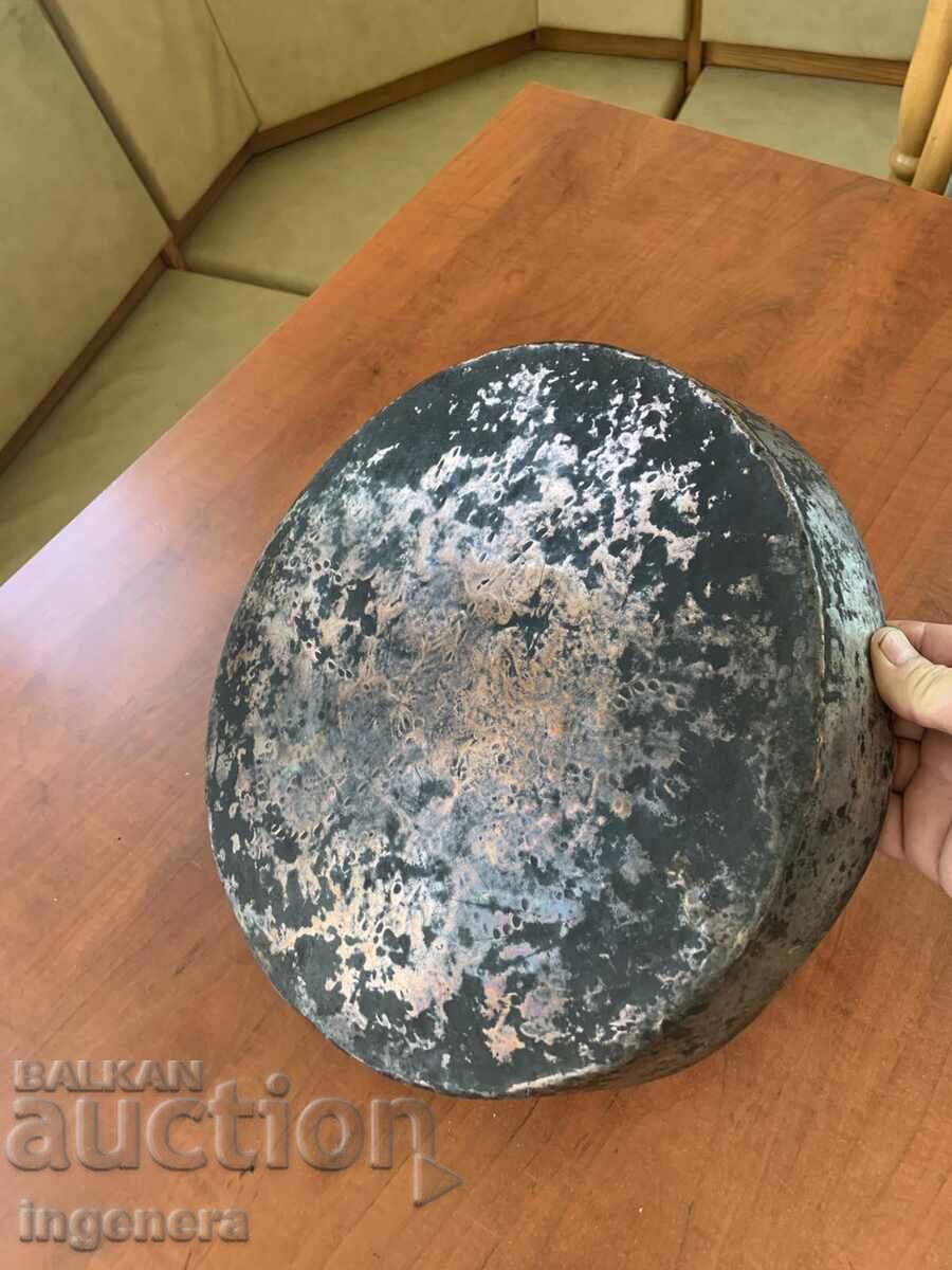 ΤΑΨΙ ΜΕΓΑΛΟ ΧΑΛΚΙΝΟ ΑΡΧΑΙΟ ΑΠΟ ΒΑΣΙΛΙΚΗ ΕΠΟΧΗ - 775 γρ - 5