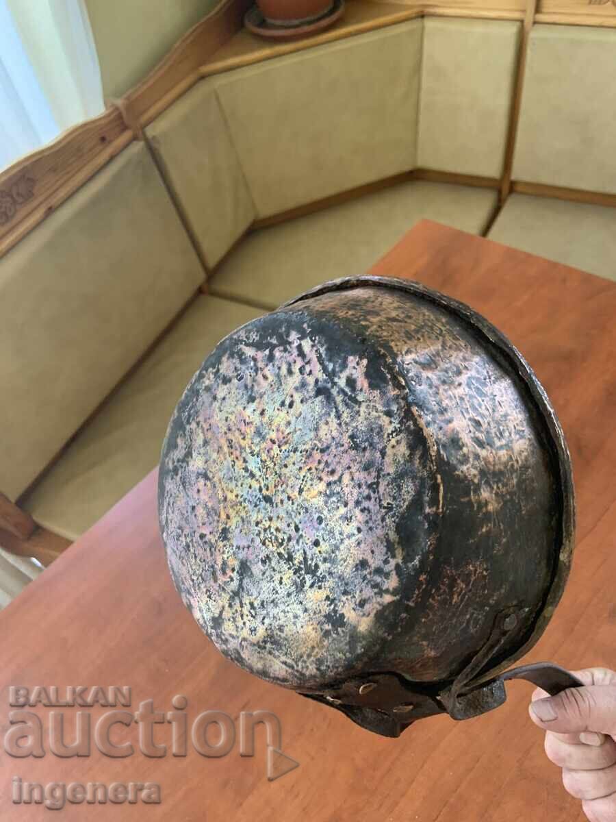 COPPER PAN OLD VESSEL FROM TSARIST TIMES - 700 GR - 5 COPPER PAN OLD VESSEL FROM TSARIST TIMES - 700 GR - 5
