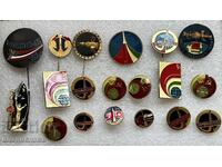 малка колекция значки Интеркосмос