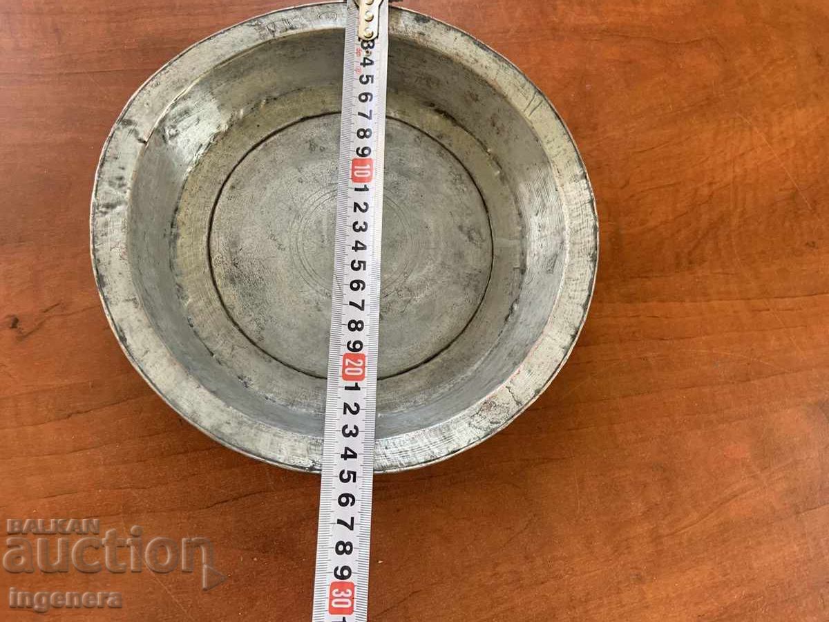 Аукцион КУПА ПАНИЦА БАКЪР МЕД ОТ ЦАРСКО ВРЕМЕ МАСИВНА-585 ГР.