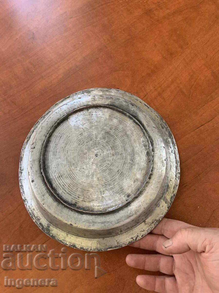 КУПА ПАНИЦА БАКЪР МЕД ОТ ЦАРСКО ВРЕМЕ МАСИВНА-585 ГР. - 6