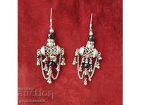 Cercei lucrați manual, argint sterling costum popular