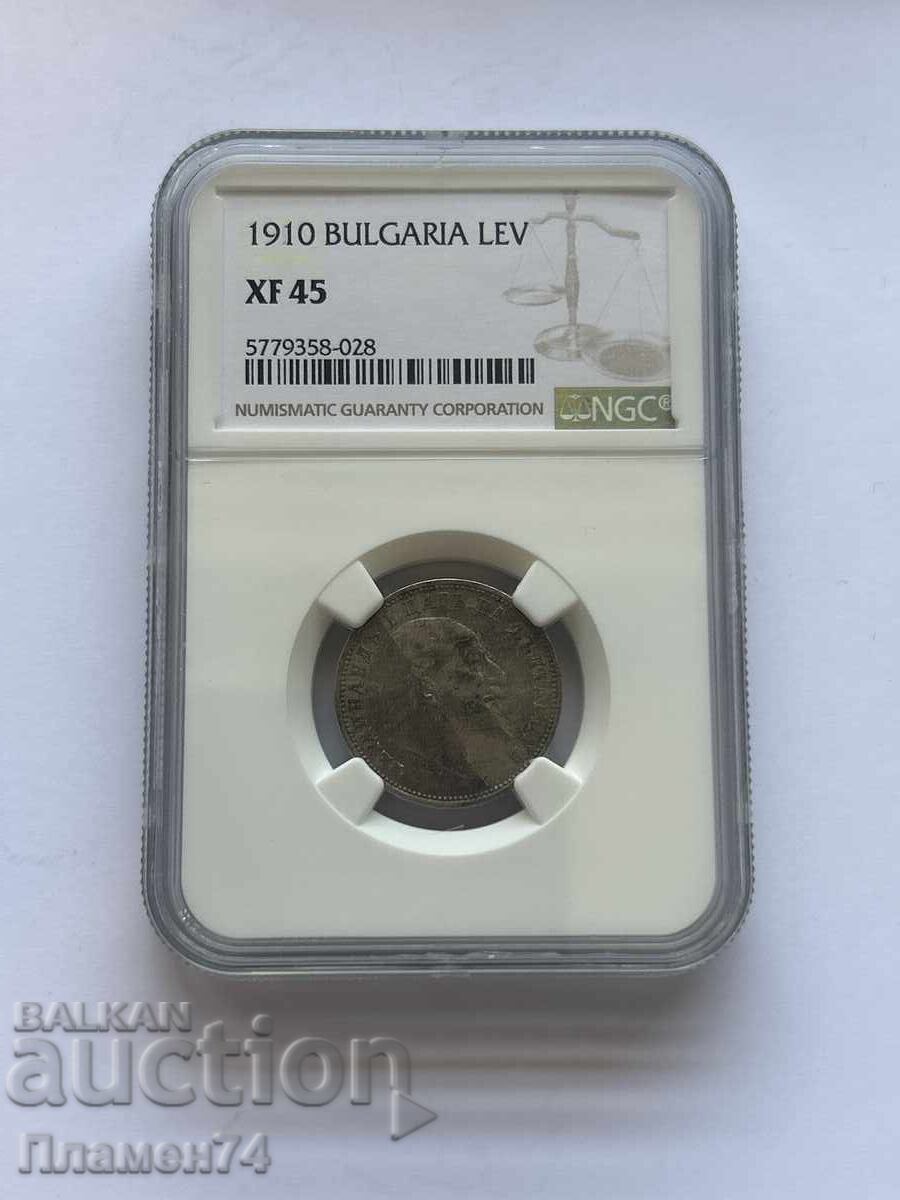 1лев 1910г XF45 България