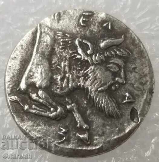 Didrahmă de la Gela (Γέλα), Sicilia 480 - 420 î.Hr