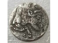 Дидрахма от гр. Джела ( Γέλα ), Сицилия 480 - 420 пр. Хр.