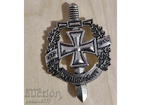 Vechiă Insignă Militară Wehrmacht Antică 3 Reich