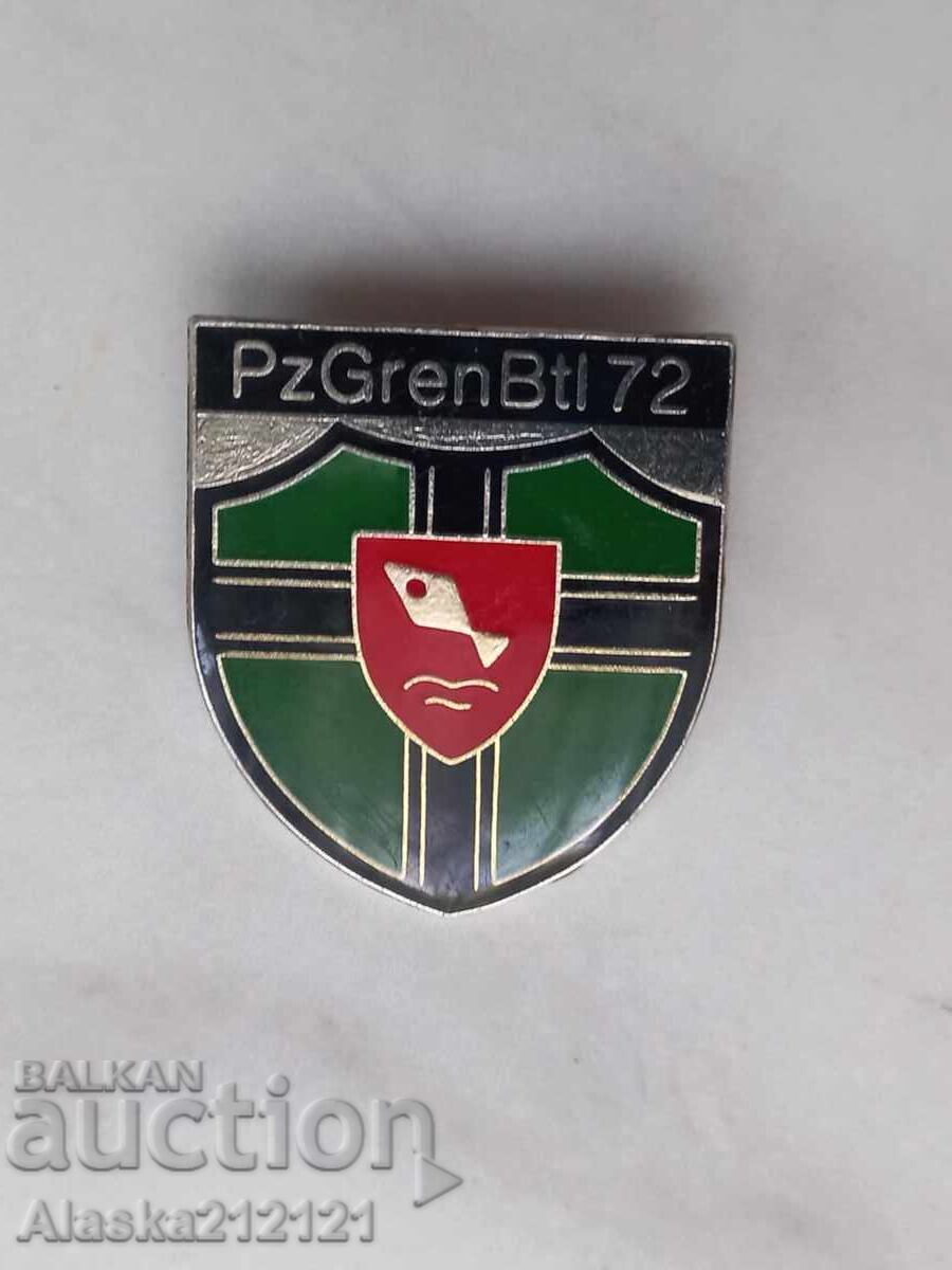 Εμβλημα του 72ου Τεθωρακισμένου Τάγματος Γρεναδιέρων Γερμανίας Εμβλημα του 72ου Τεθωρακισμένου Τάγματος Γρεναδιέρων Γερμανίας