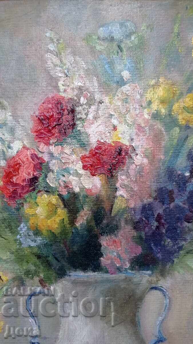 Auction  Penka Popova painting from the 50s