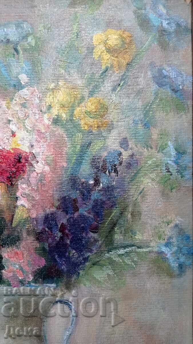 Delivery of Penka Popova painting from the 50s