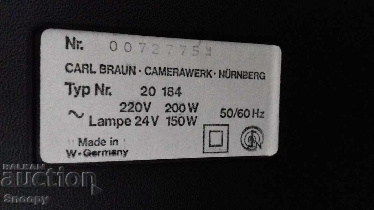 Delivery of Paximat International 1850 Projector Braun Nuernberg Delivery of Paximat International 1850 Projector Braun Nuernberg