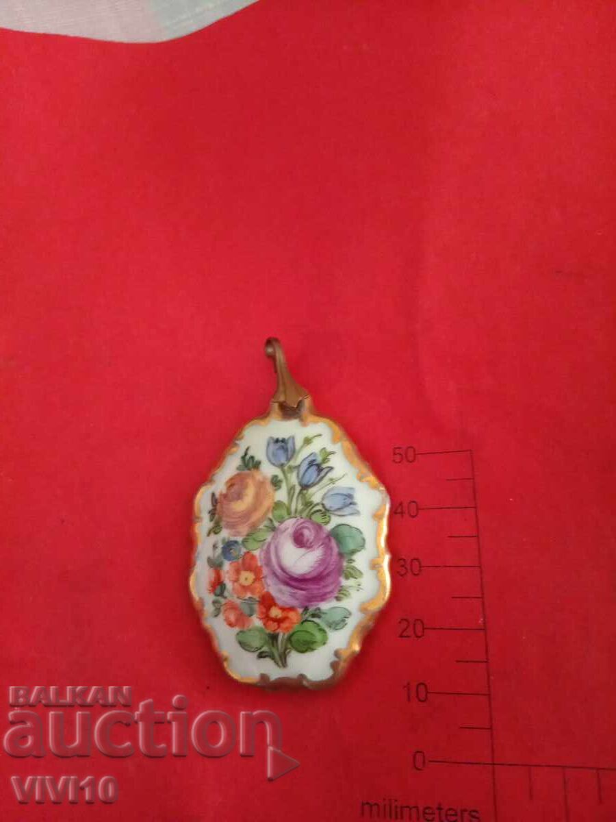 Antique pendant, Rosenthal, porcelain