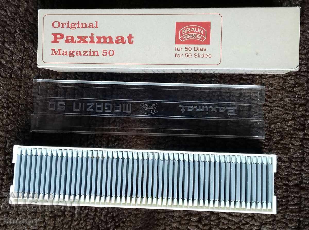 Κασέτα για 50 τεμ. διαφανειών Braun Paximat 5x5 cm Κασέτα για 50 τεμ. διαφανειών Braun Paximat 5x5 cm