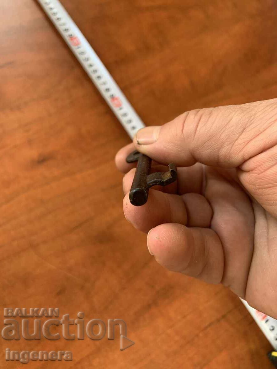 Auction  ANTIQUE KEY FROM GRANDMOTHER AND GRANDFATHER'S CHESTS CUT PADLOCK