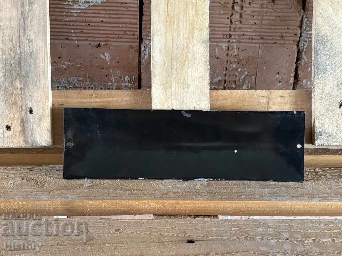 Auction Enamel plate Auction Enamel plate