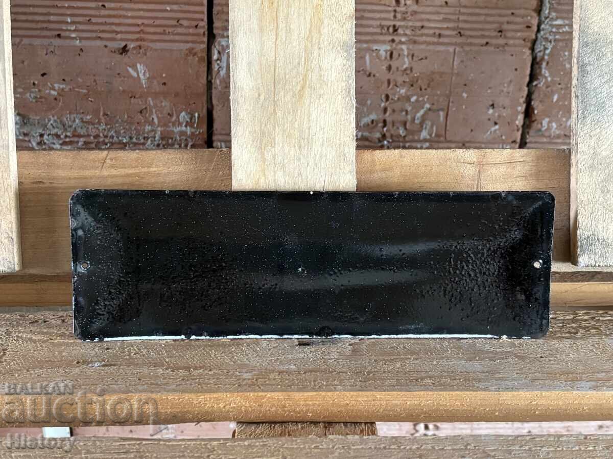 Auction Enamel plate Auction Enamel plate