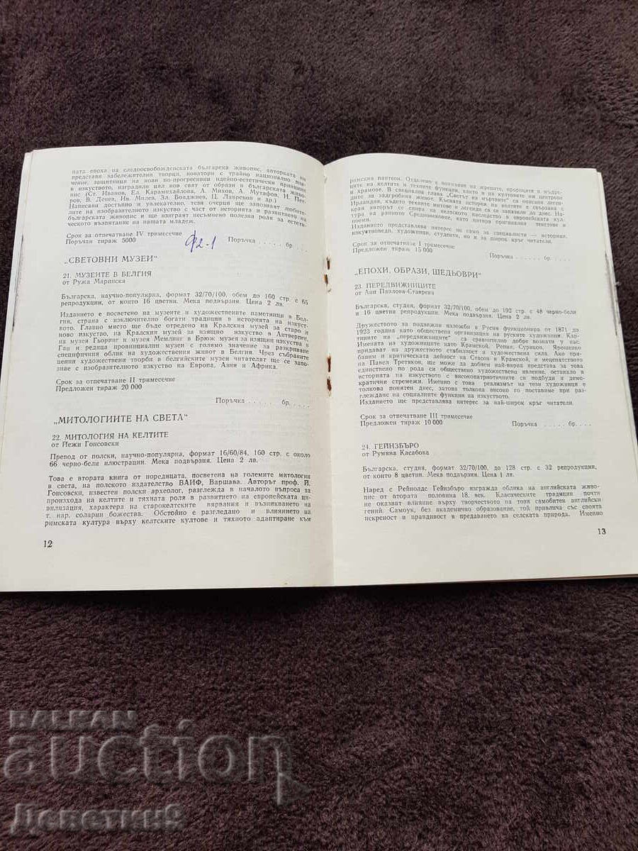 Θεματικό Πλάνο για το 1982 - Εκδ. "Βουλγάρων Καλλιτεχνών" - 5 Θεματικό Πλάνο για το 1982 - Εκδ. "Βουλγάρων Καλλιτεχνών" - 5
