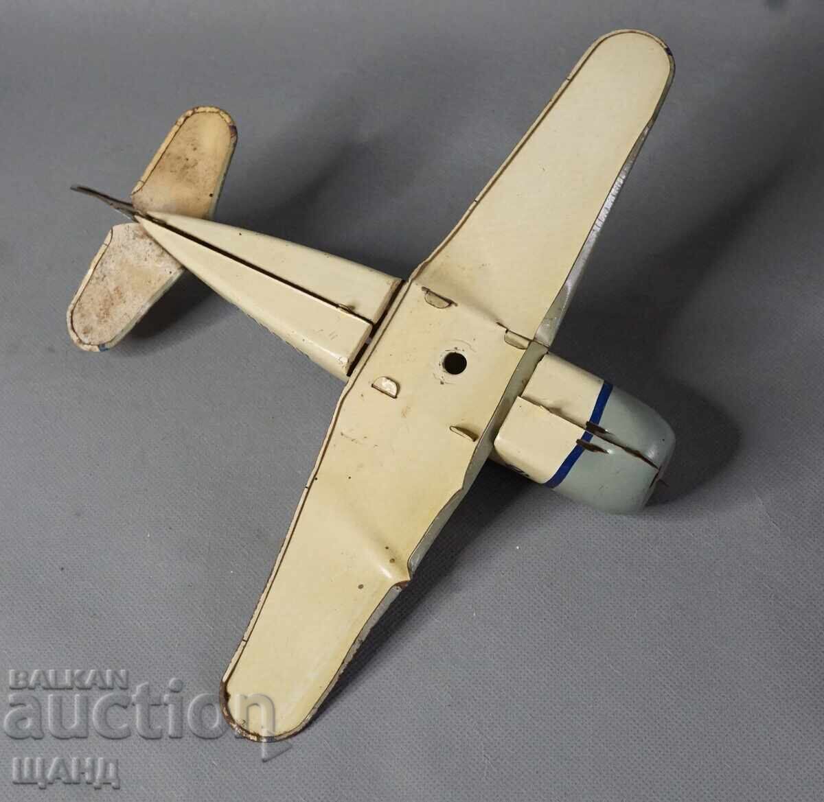 Стара Руска метална играчка модел самолет - 5 Стара Руска метална играчка модел самолет - 5
