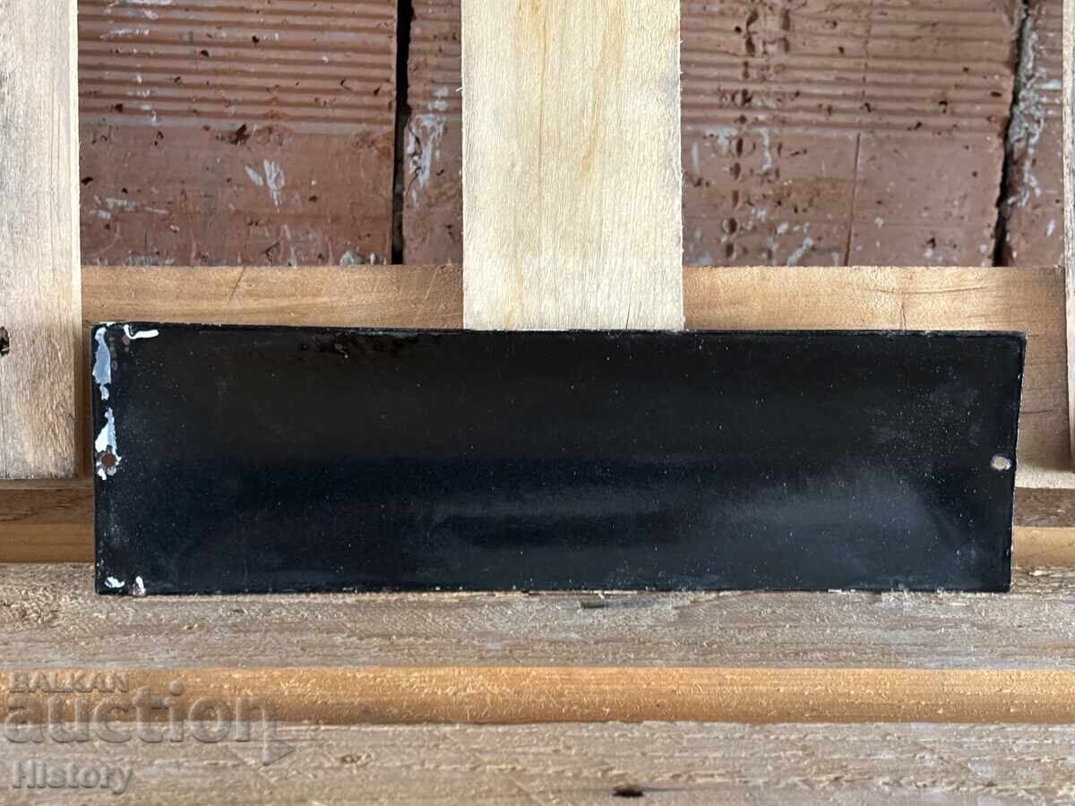 Auction Enamel plate Auction Enamel plate