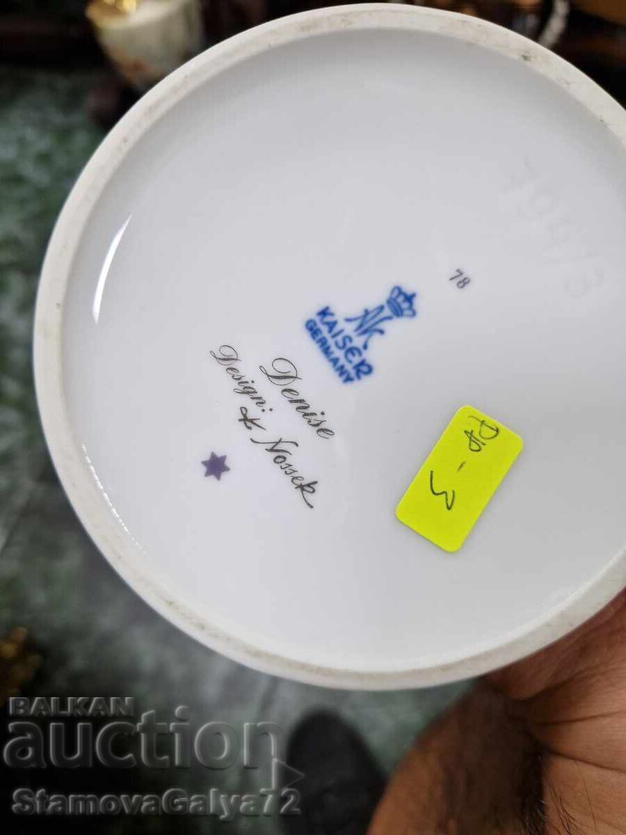Antique Designer German Porcelain Vase KAISER - 7